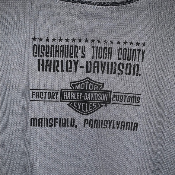 BNWOT Harley-Davidson Gray Long Sleeve Shirt/Thermal - Picture 6 of 8